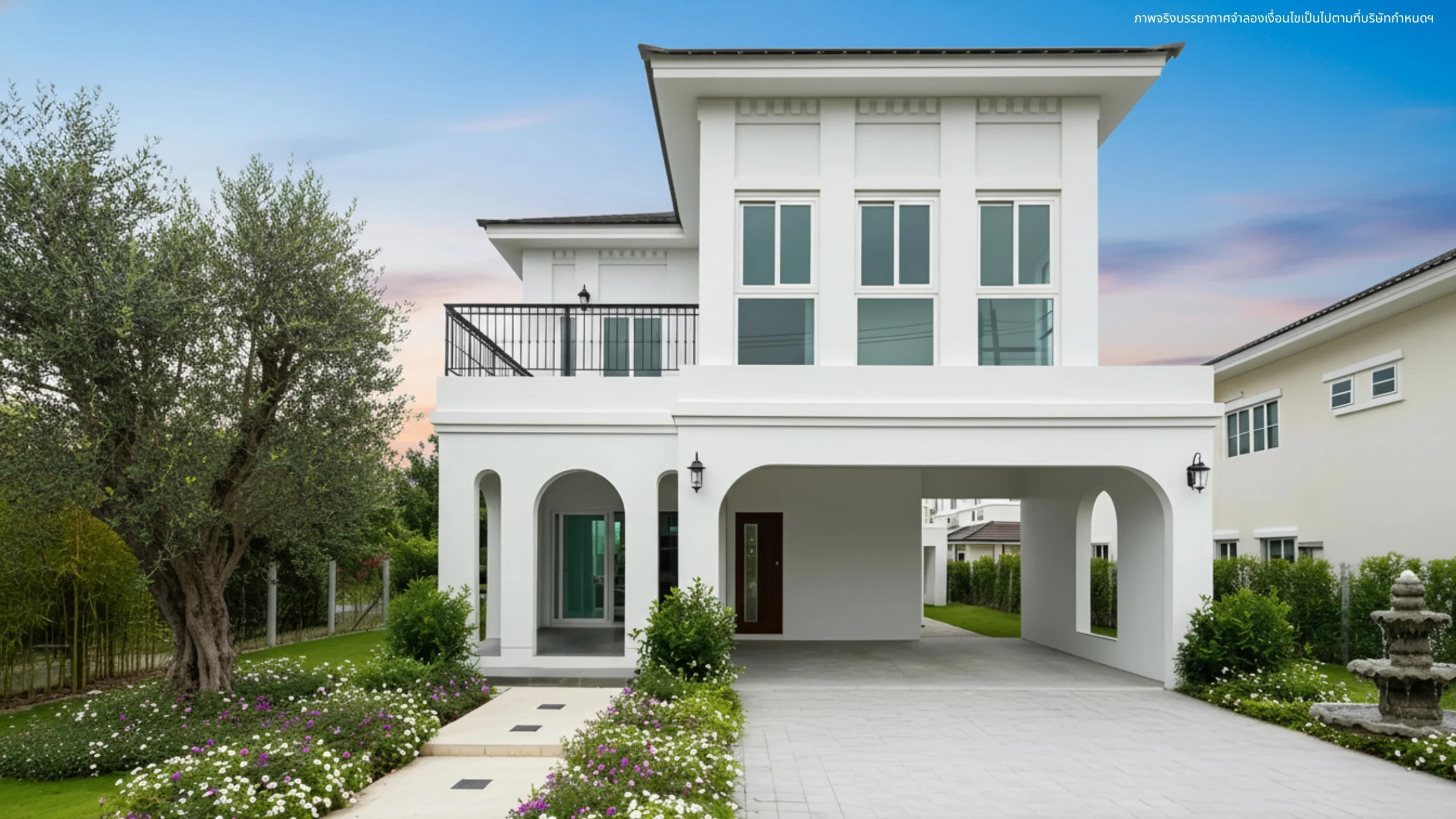 ผลงานก่อสร้างแบบบ้าน Augusta l นนทบุรี | Landy home