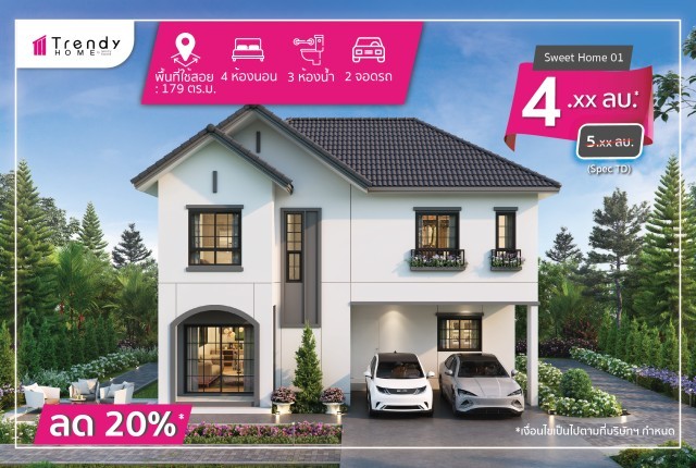 TRENDY HOME แบบบ้าน HOT PROMOTION